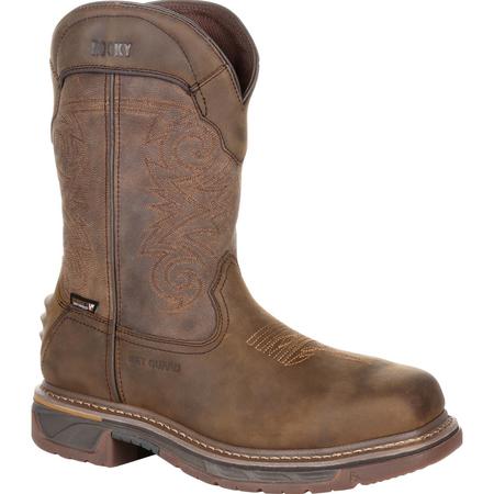 ROCKY Iron Skull Comp Toe Internal Met Guard Waterproof Western Boot, 105M RKW0288